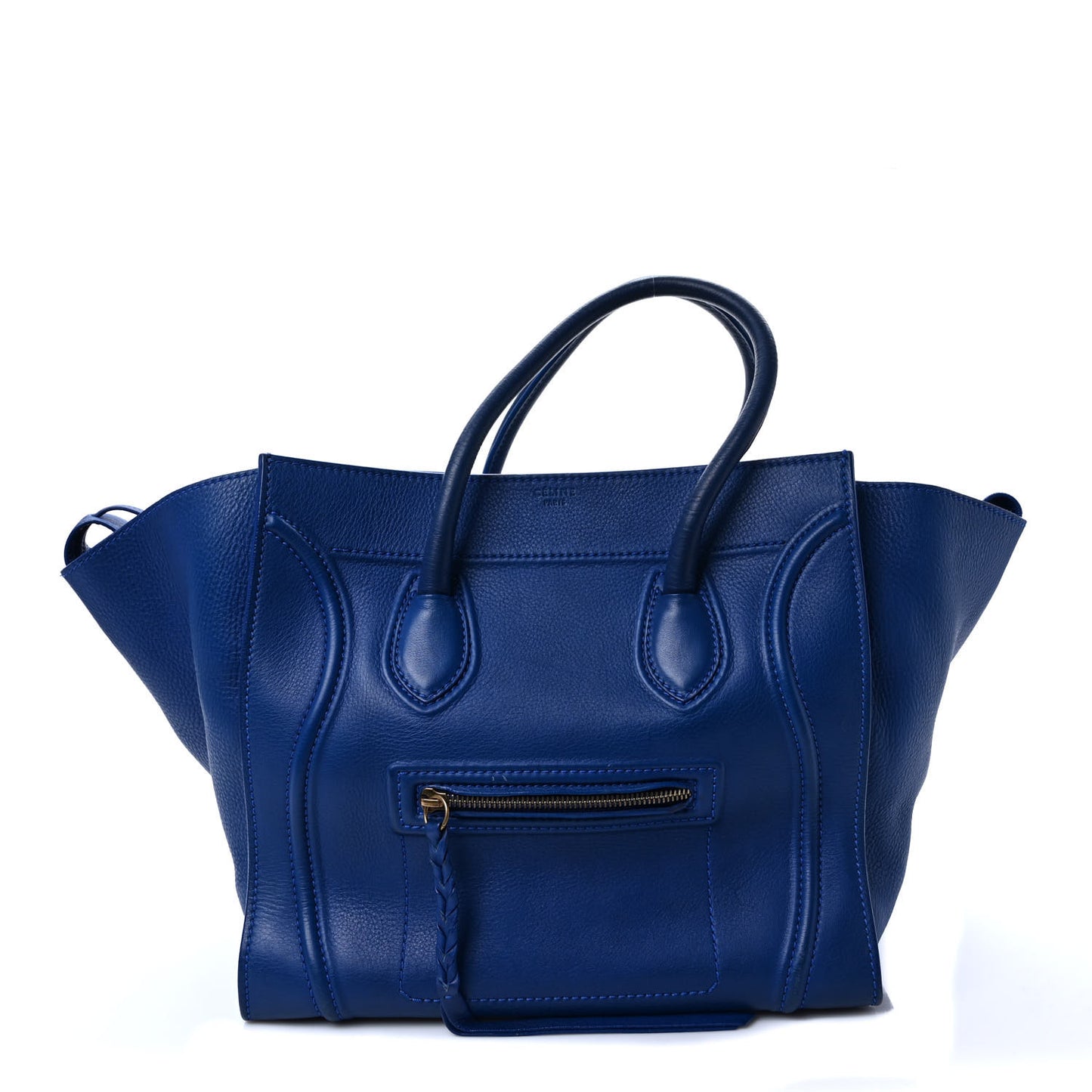 Supple Calfskin Medium Phantom Luggage Royal Blue