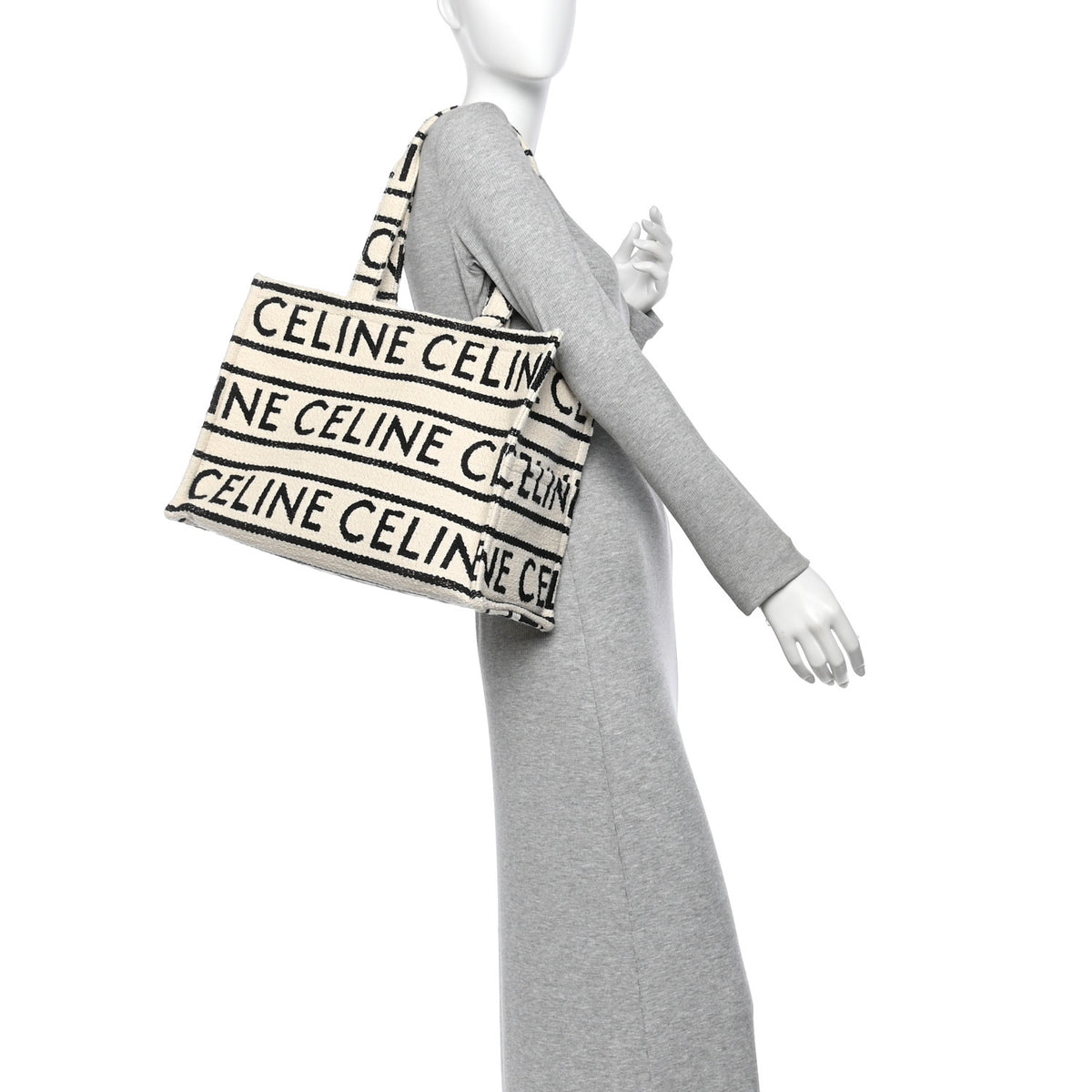Celine Canvas Large All Over Cabas Thais 2 of 9