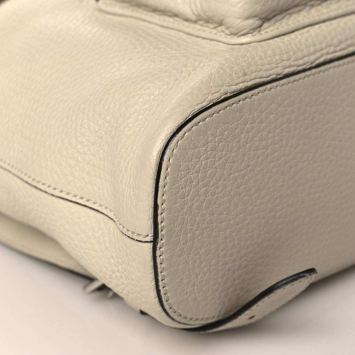 Cellarius Calfskin Small Bamboo Backpack Mystic White