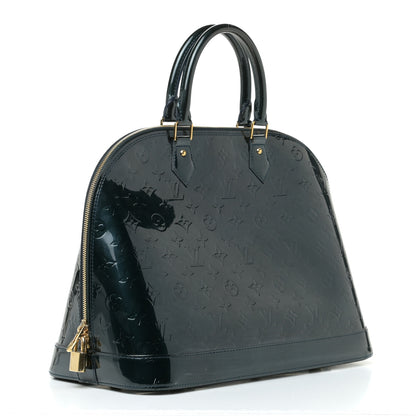 Louis Vuitton Vernis Alma GM Blue Nuit 3 of 13