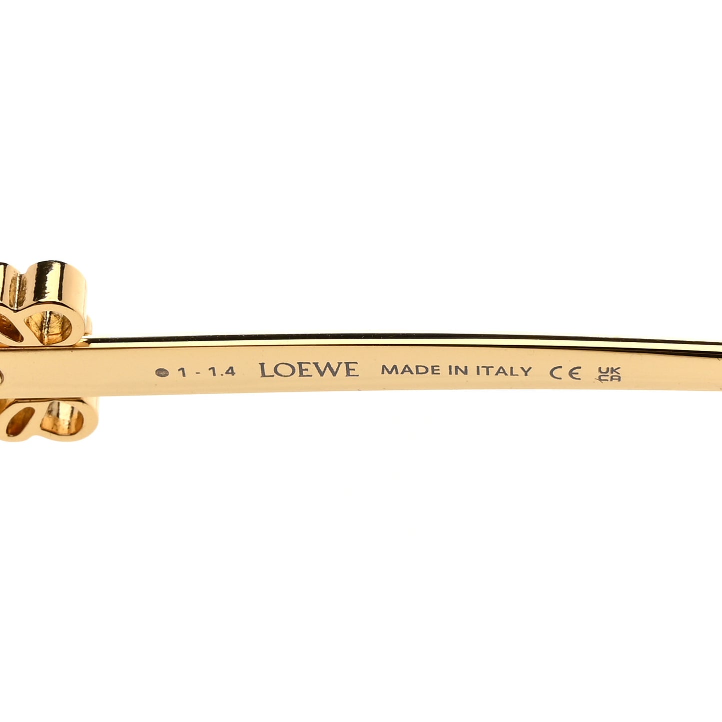 Metal Anagram Aviator Sunglasses LW40116U Gold