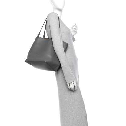 The Row Grained Calfskin Park Tote Three Charcoal 2 of 11