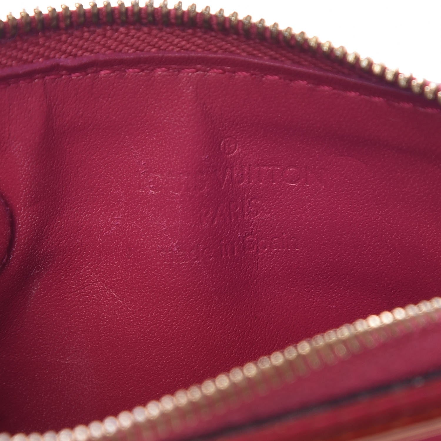 Louis Vuitton Vernis Key Pouch Rose Indien 7 of 11