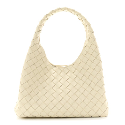 Bottega Veneta Nappa Intrecciato Small Campana Shoulder Bag Sea Salt 1 of 10