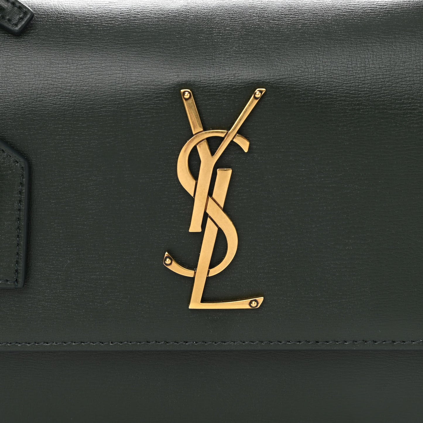 Calfskin Medium Monogram Sunset New Vert Fonce