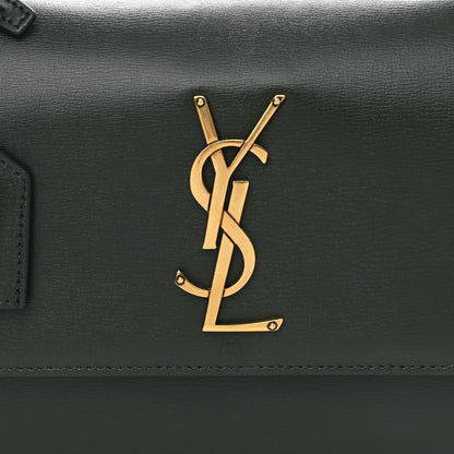 Saint Laurent Calfskin Medium Monogram Sunset New Vert Fonce 9 of 11