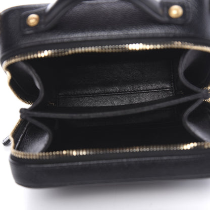 Chanel Caviar Quilted Small CC Filigree Vanity Case Black 5 of 10