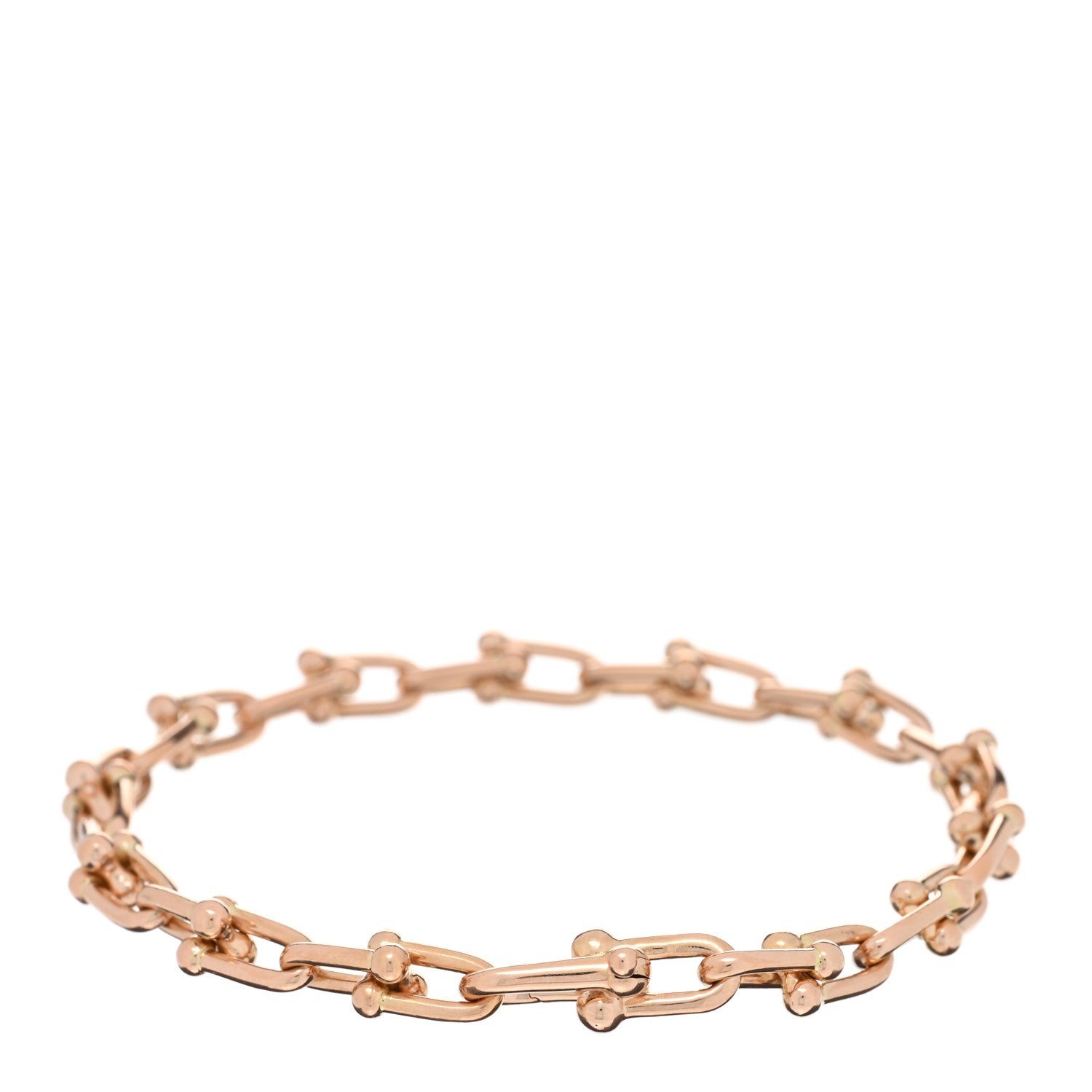 Tiffany 18K Rose Gold Small HardWear Link Bracelet 2 of 4