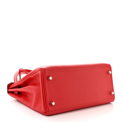 Hermes Evercolor Verso Kelly Retourne 28 Rouge De Coeur Rouge Grenat 4 of 16