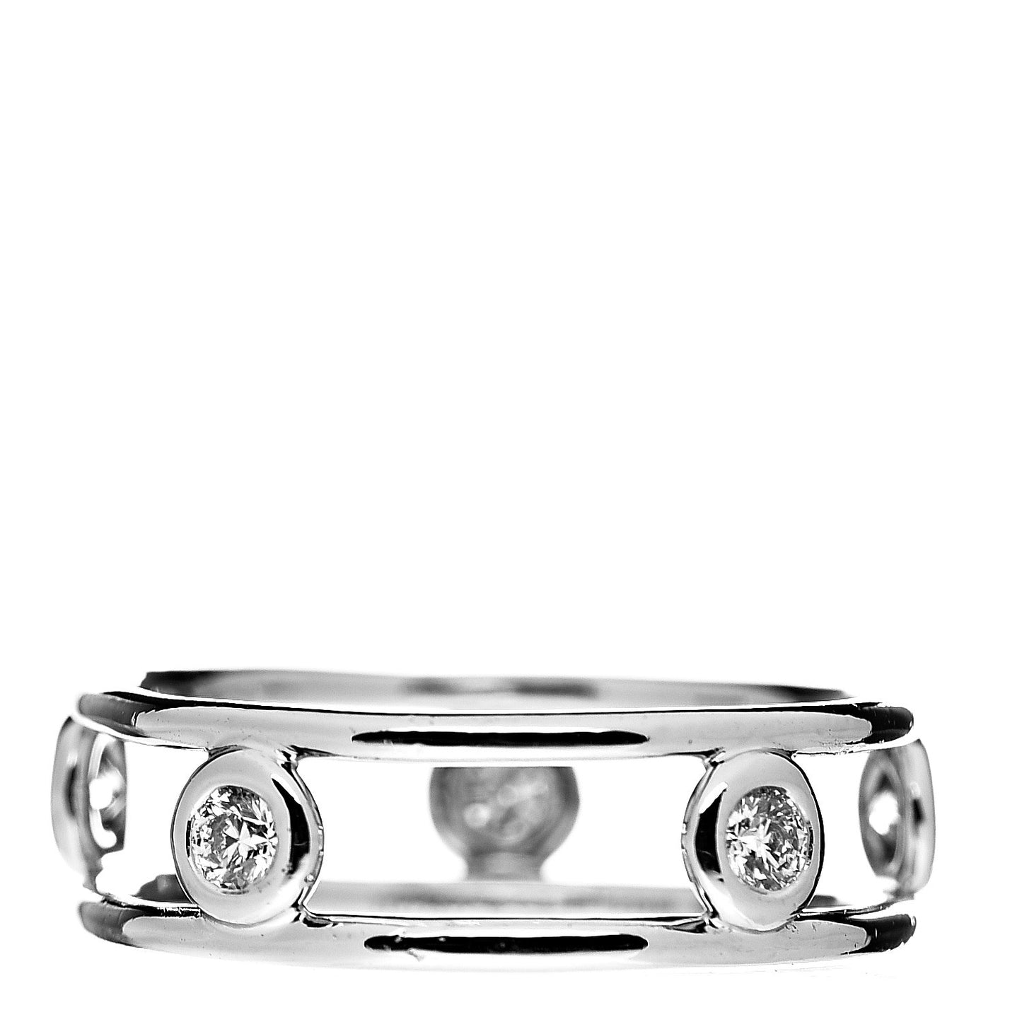 Platinum Diamond Elsa Peretti Diamonds by the Yard Ring 53 6.25