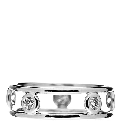 Tiffany Platinum Diamond Elsa Peretti Diamonds by the Yard Ring 53 6.25 3 of 4