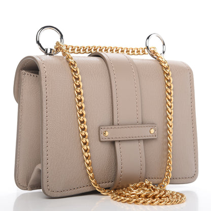 Chloe Shiny Goatskin Calfskin Mini Aby Chain Shoulder Bag Motty Grey 3 of 11