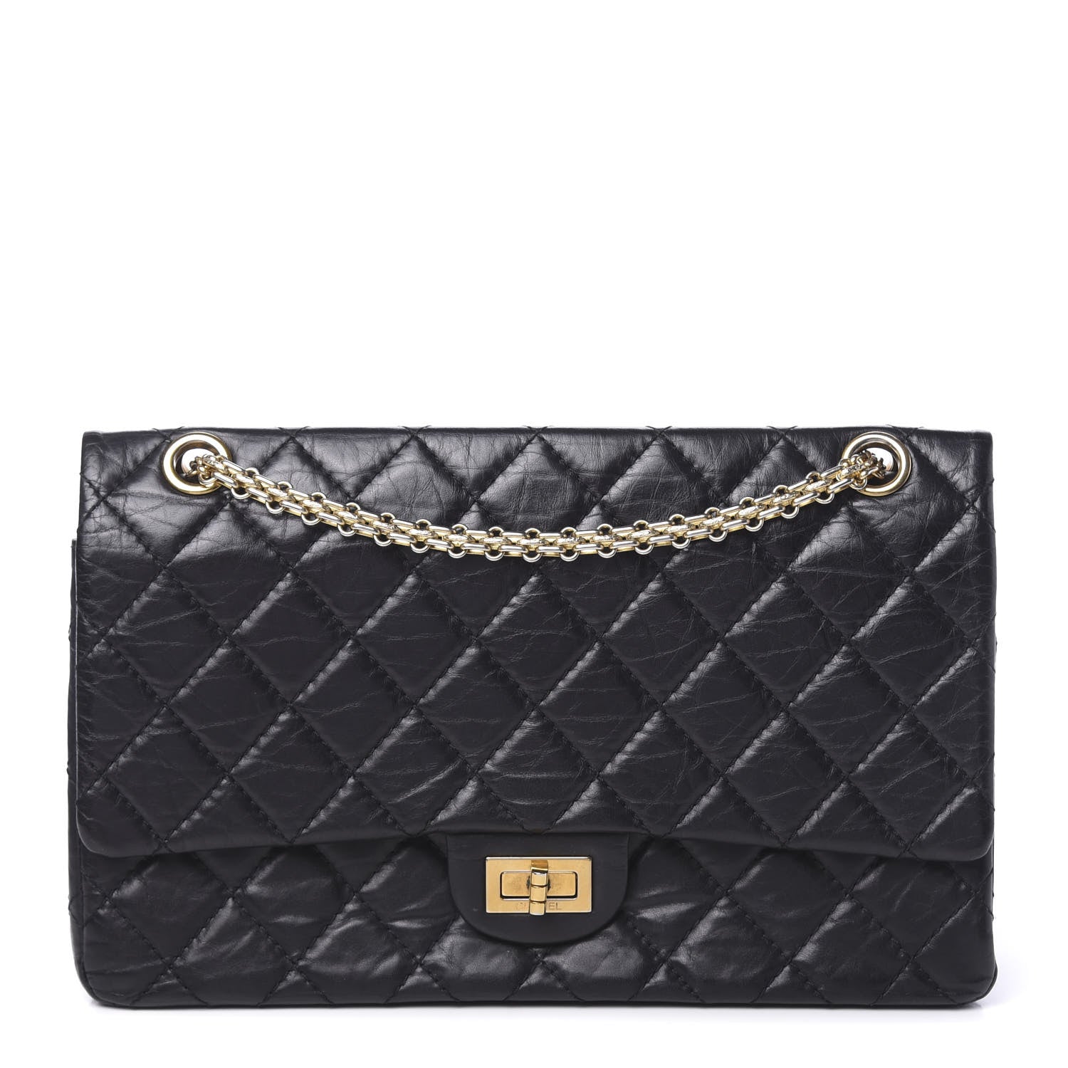 Chanel Aged Calfskin Quilted 2.55 Reissue 226 Flap Black 1 of 10