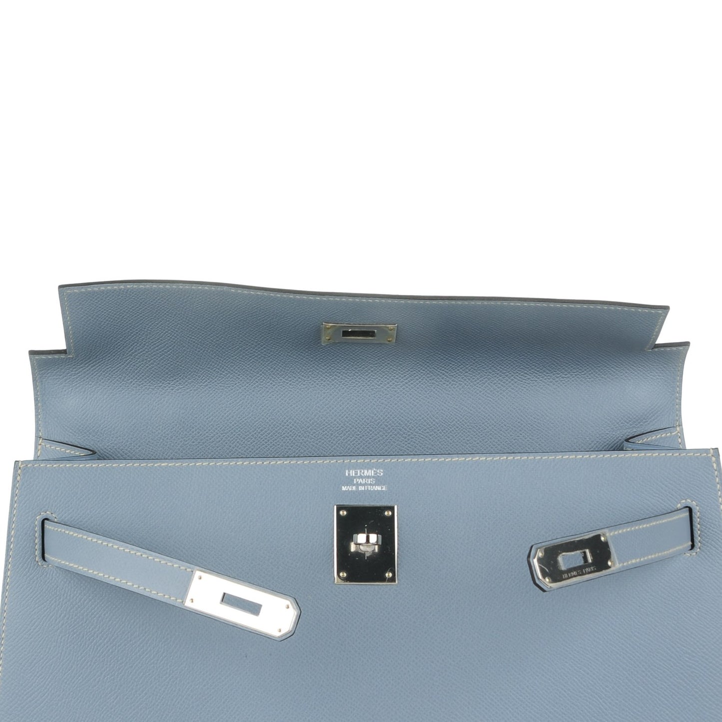 Epsom Kelly Sellier 35 Bleu Lin