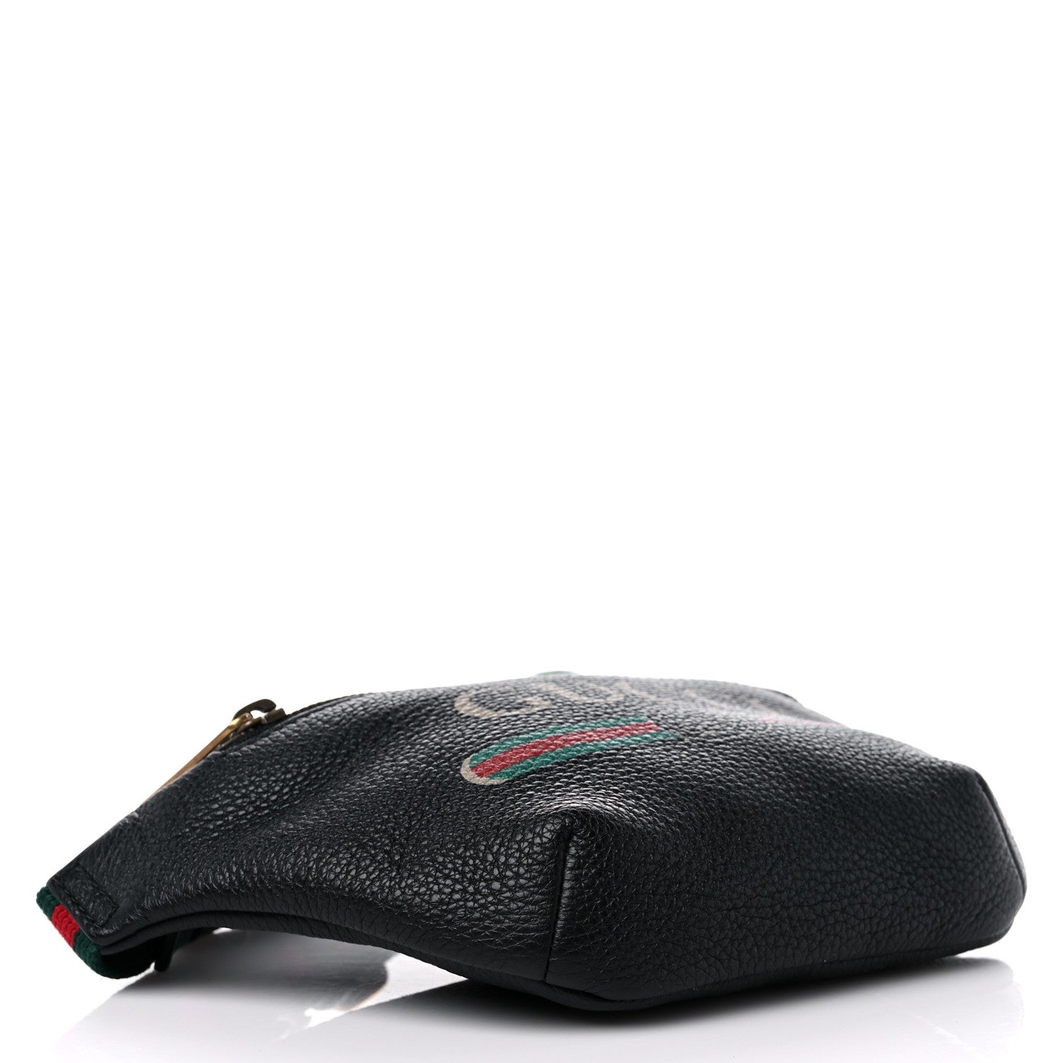 Gucci Grained Calfskin Small Logo Belt Bag Black 4 of 9