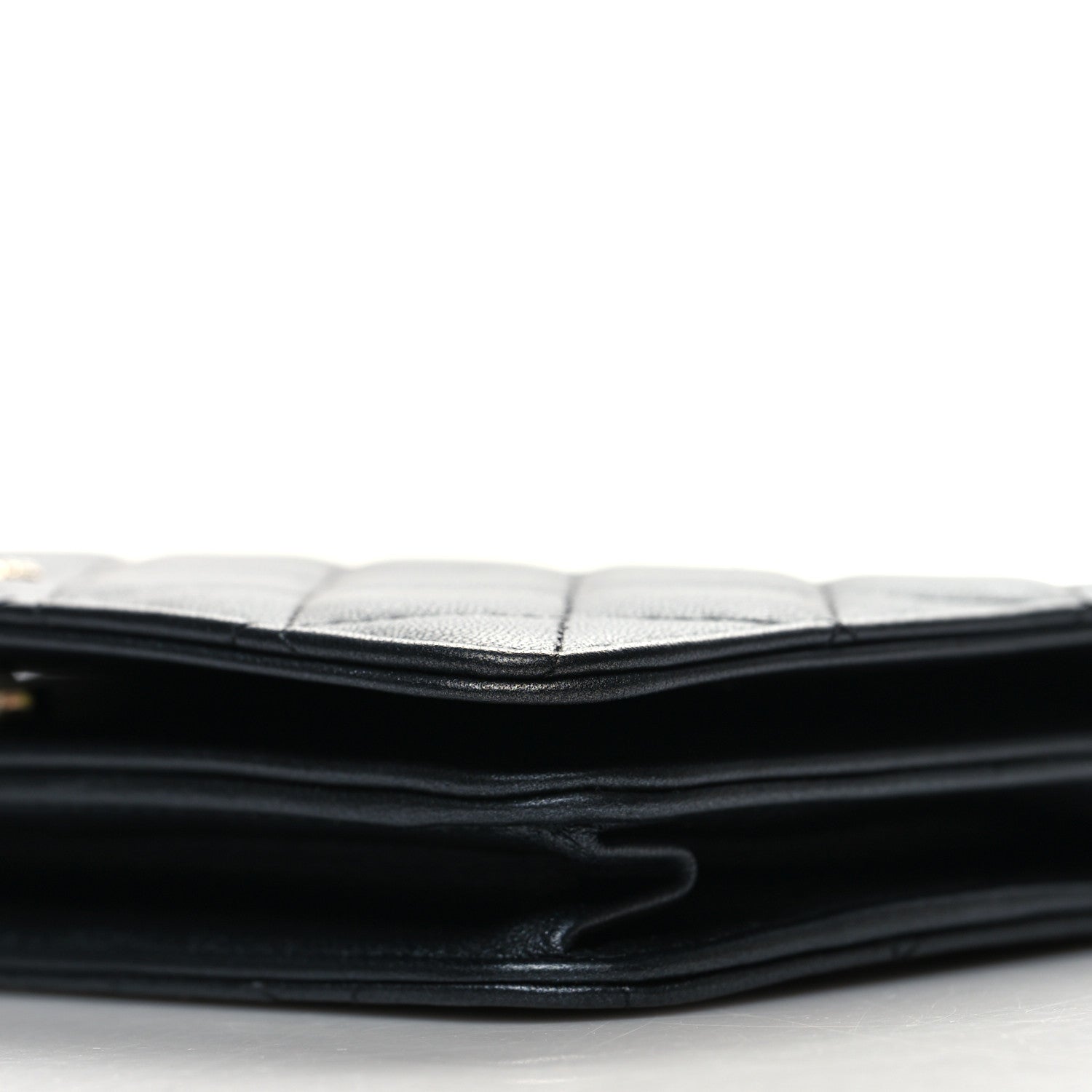 Chanel Iridescent Lambskin Quilted Pearl Wallet On Chain WOC Black 11 of 14