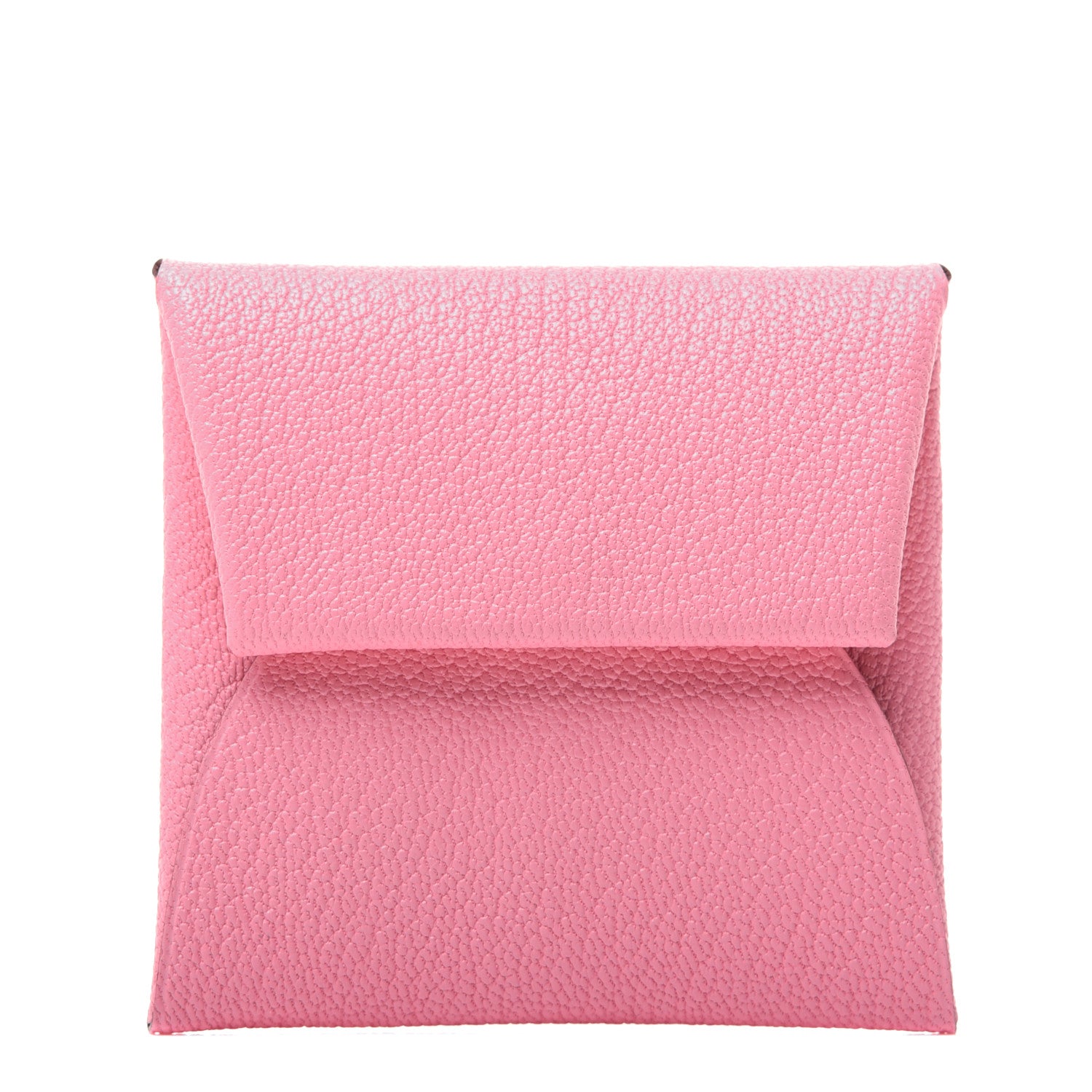 Hermes Chevre Mysore Verso Bastia Coin Purse Rose Confetti Brique 1 of 10