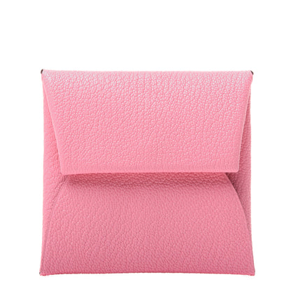 Hermes Chevre Mysore Verso Bastia Coin Purse Rose Confetti Brique 1 of 10