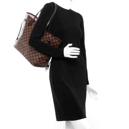 Louis Vuitton Damier Ebene Neo Neverfull MM Rose Ballerine 2 of 7