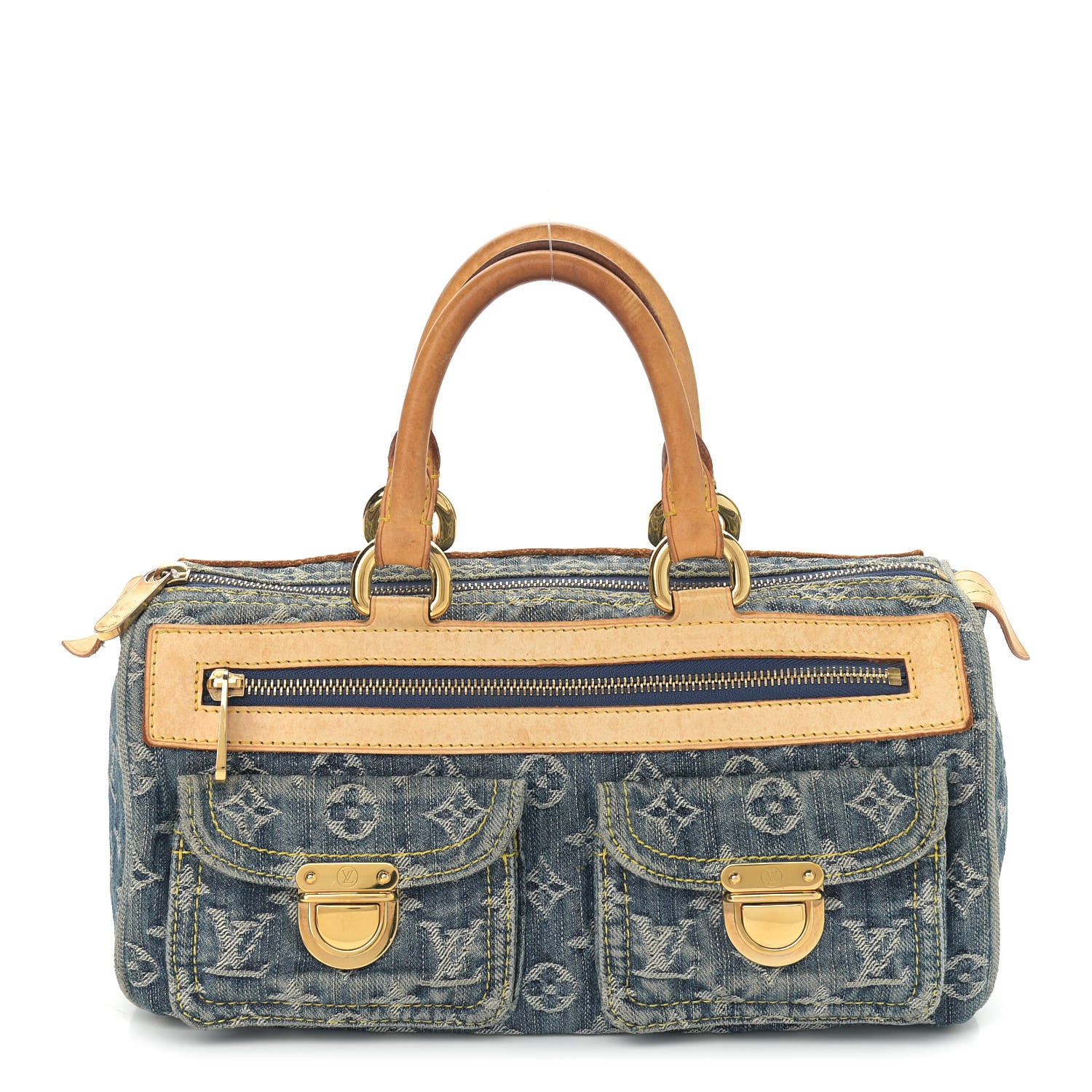 Louis Vuitton Monogram Denim Neo Speedy Blue 1 of 14