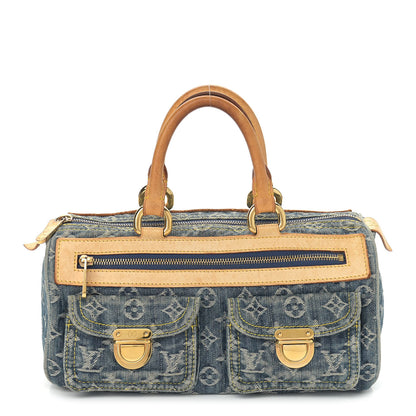 Louis Vuitton Monogram Denim Neo Speedy Blue 1 of 14