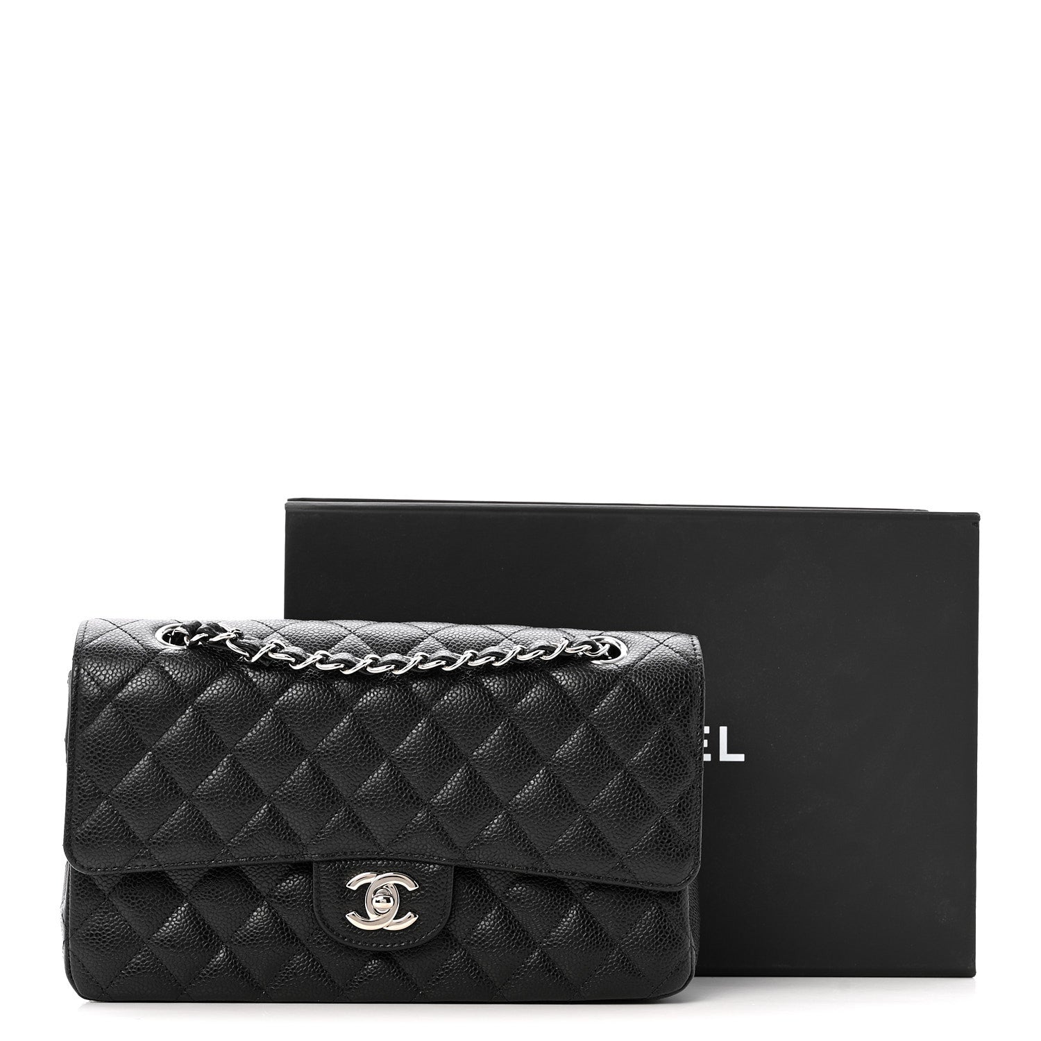 Chanel Caviar Quilted Medium Double Flap Black 13 of 13