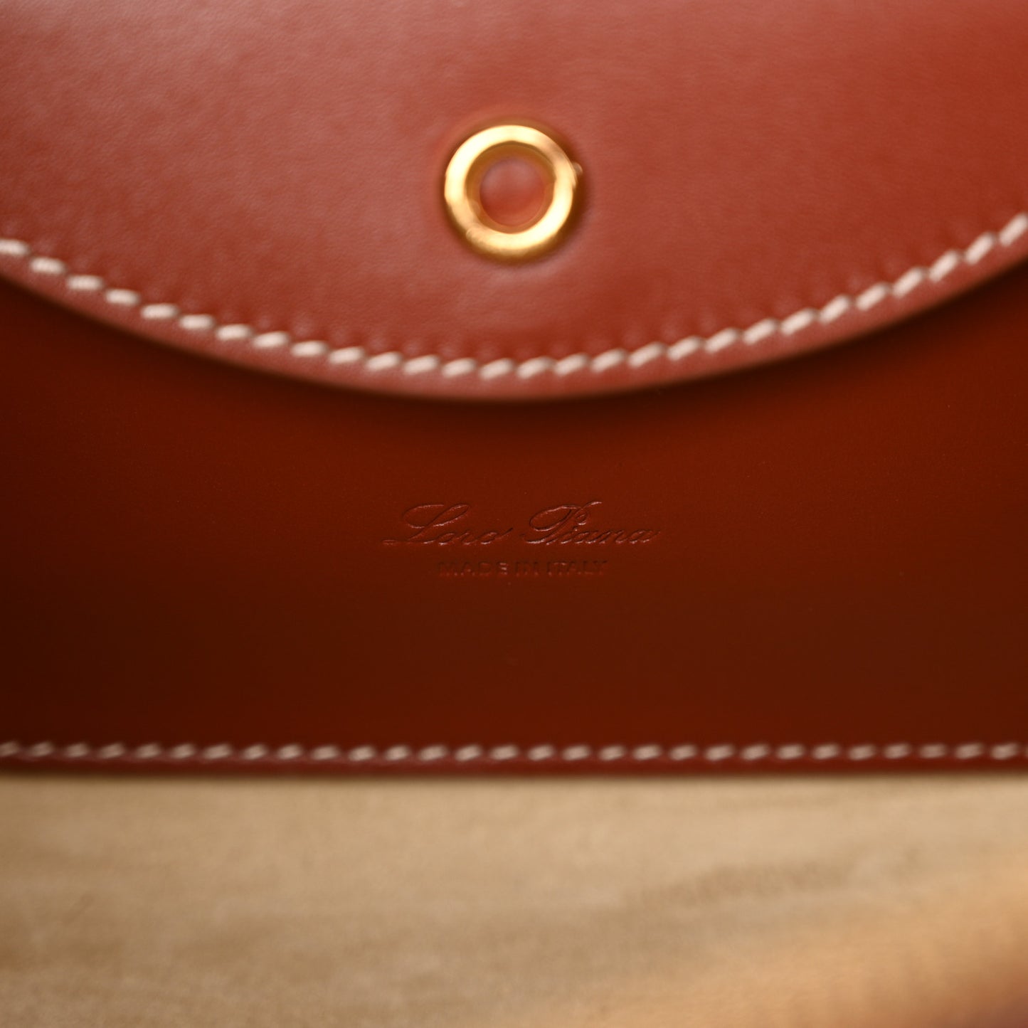 Saddle Calfskin Extra Bag L27 Deep Kummel