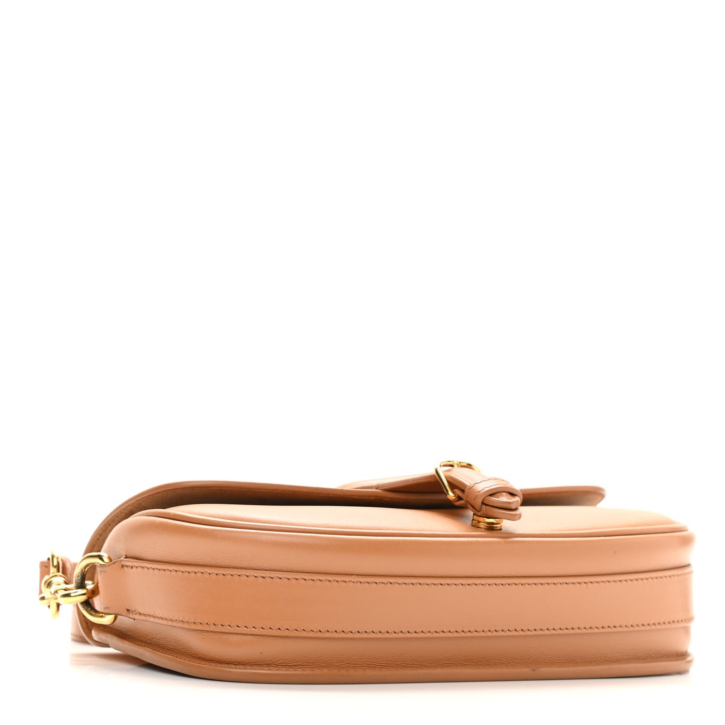 Box Calfskin East West Bobby Bag Cognac