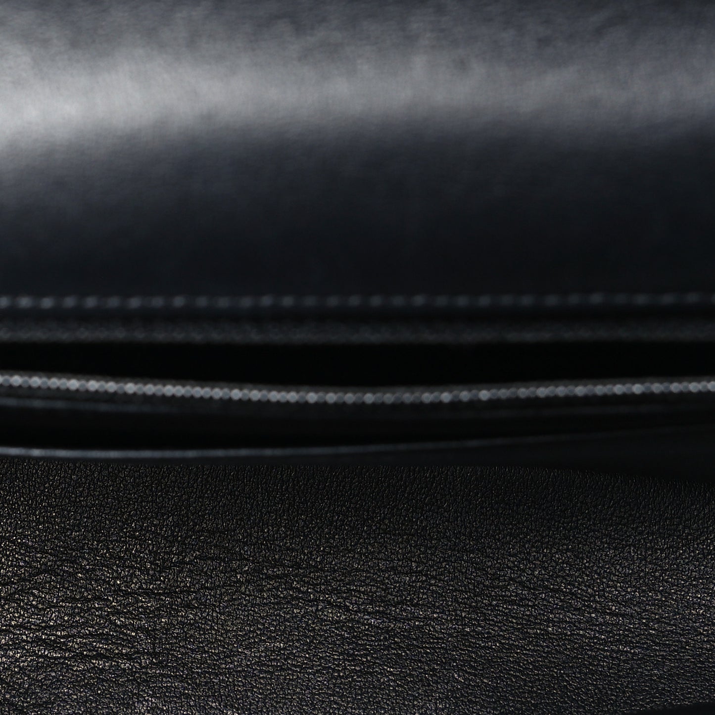 Lambskin Quilted Mini Rectangular Flap Black