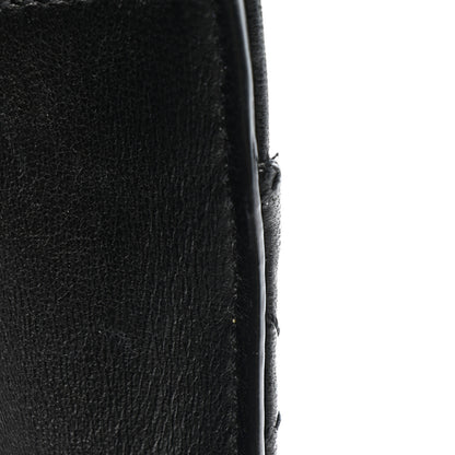 Saint Laurent Lambskin Mixed Matelasse Triquilt Small Monogram Satchel Black 20 of 22