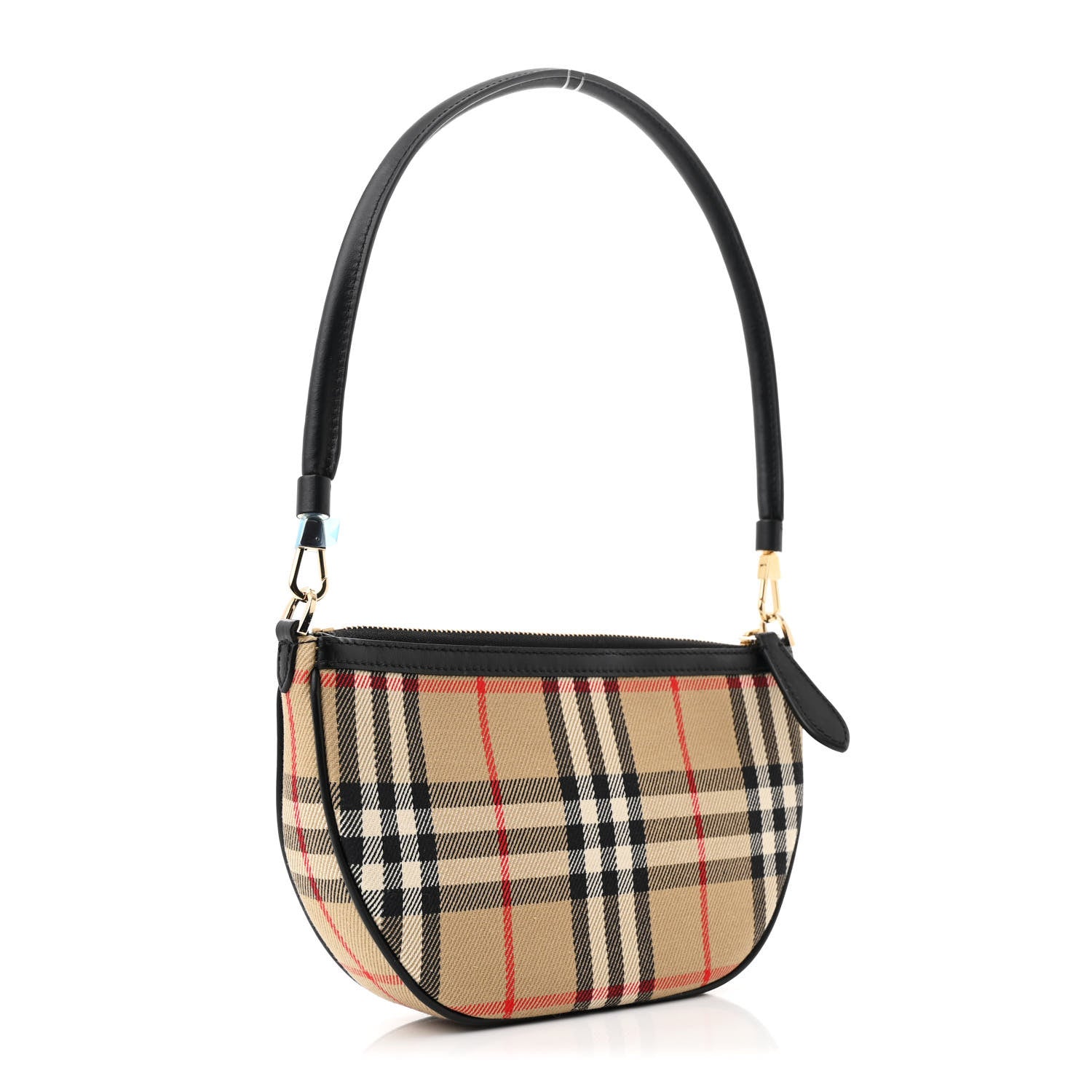 Burberry Vintage Check Calfskin Olympia Slim Pouch Archive Beige 3 of 9