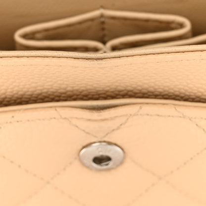 Chanel Caviar Quilted Medium Double Flap Beige Clair 13 of 13