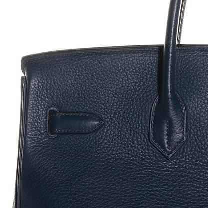 Hermes Taurillon Clemence Birkin 35 Bleu Thalassa 20 of 24