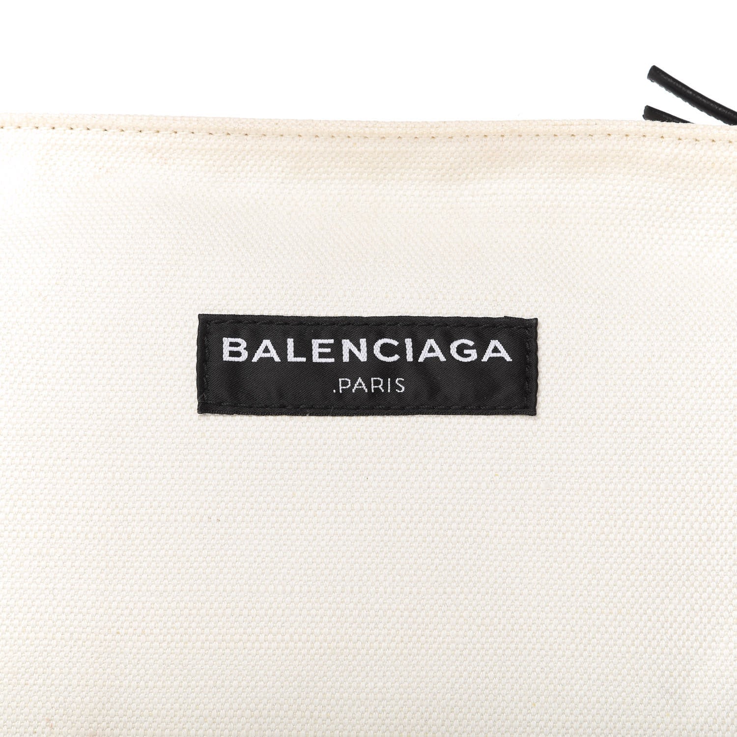 Balenciaga Cotton Canvas Logo Documents Case White 10 of 10
