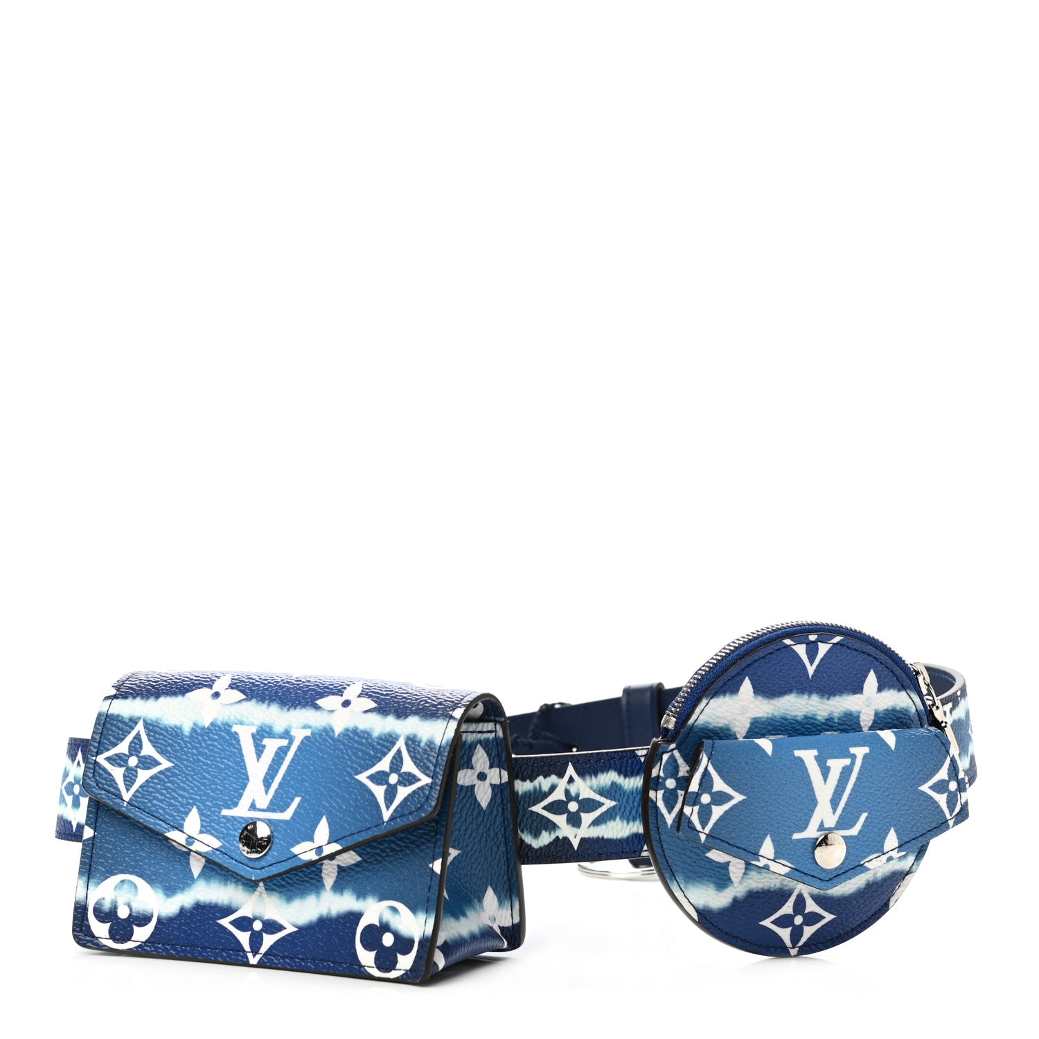 Louis Vuitton Monogram Escale 30mm Daily Multi Pocket Belt 80 32 1 of 8