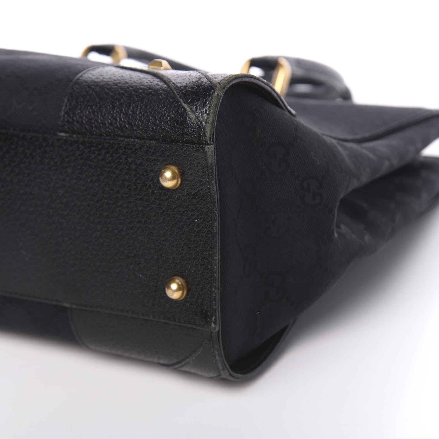 Gucci Monogram Medium Tote Black 10 of 14