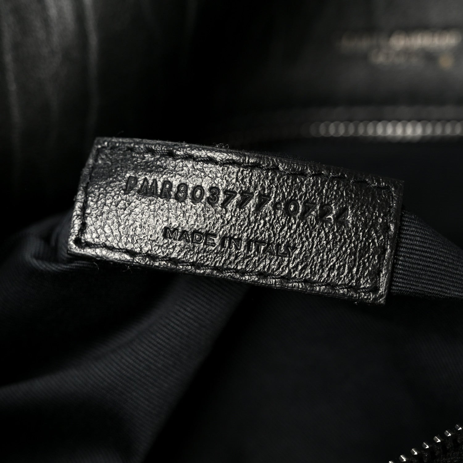 Saint Laurent Grained Lambskin Monogram Large Niki Chain Satchel Black 8 of 11