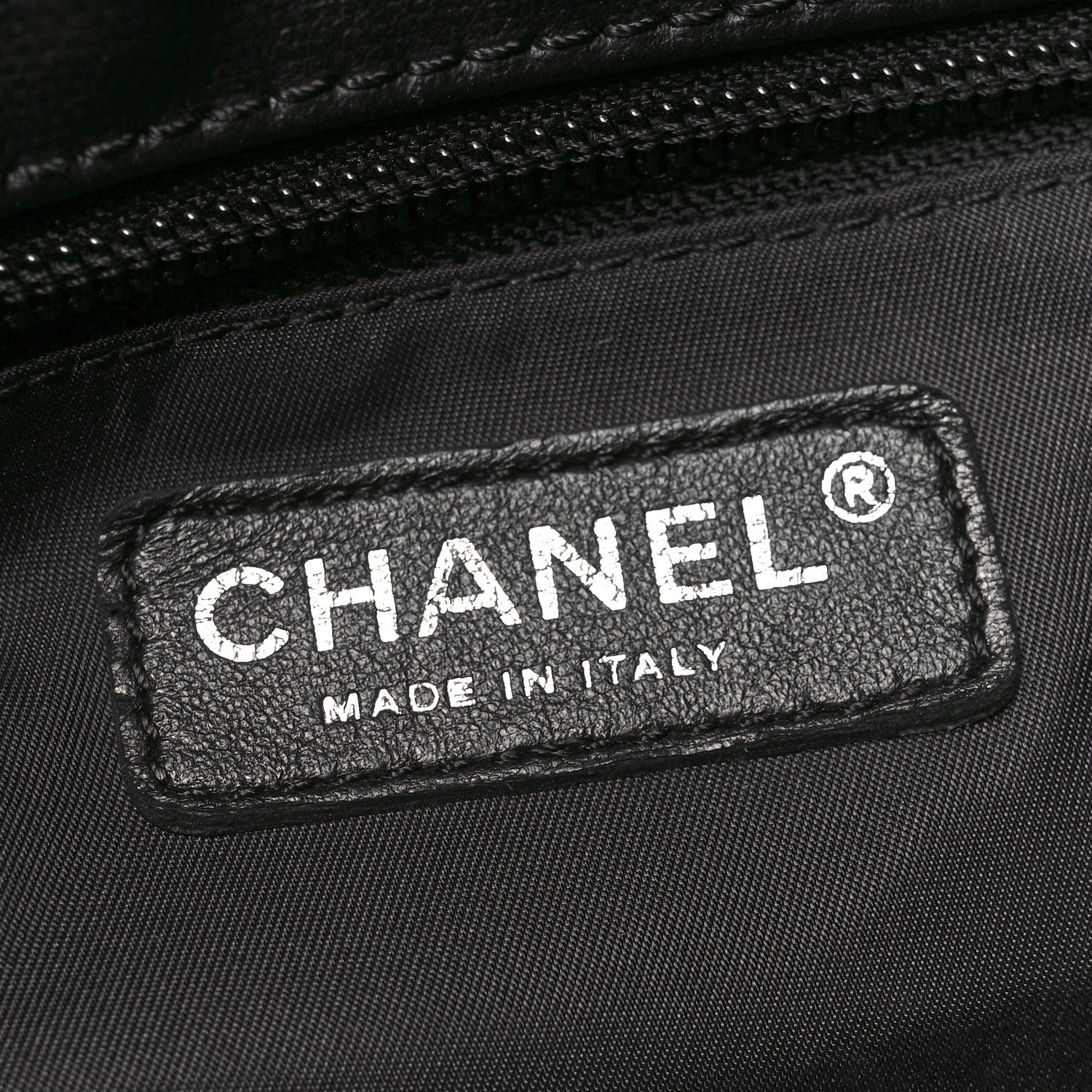 Chanel Coated Canvas Large Paris Biarritz Tote Black 7 of 11
