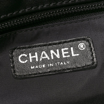 Chanel Coated Canvas Large Paris Biarritz Tote Black 7 of 11