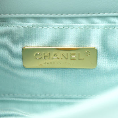Chanel Lambskin Quilted Chanel 19 Waist Bag Light Blue 6 of 9