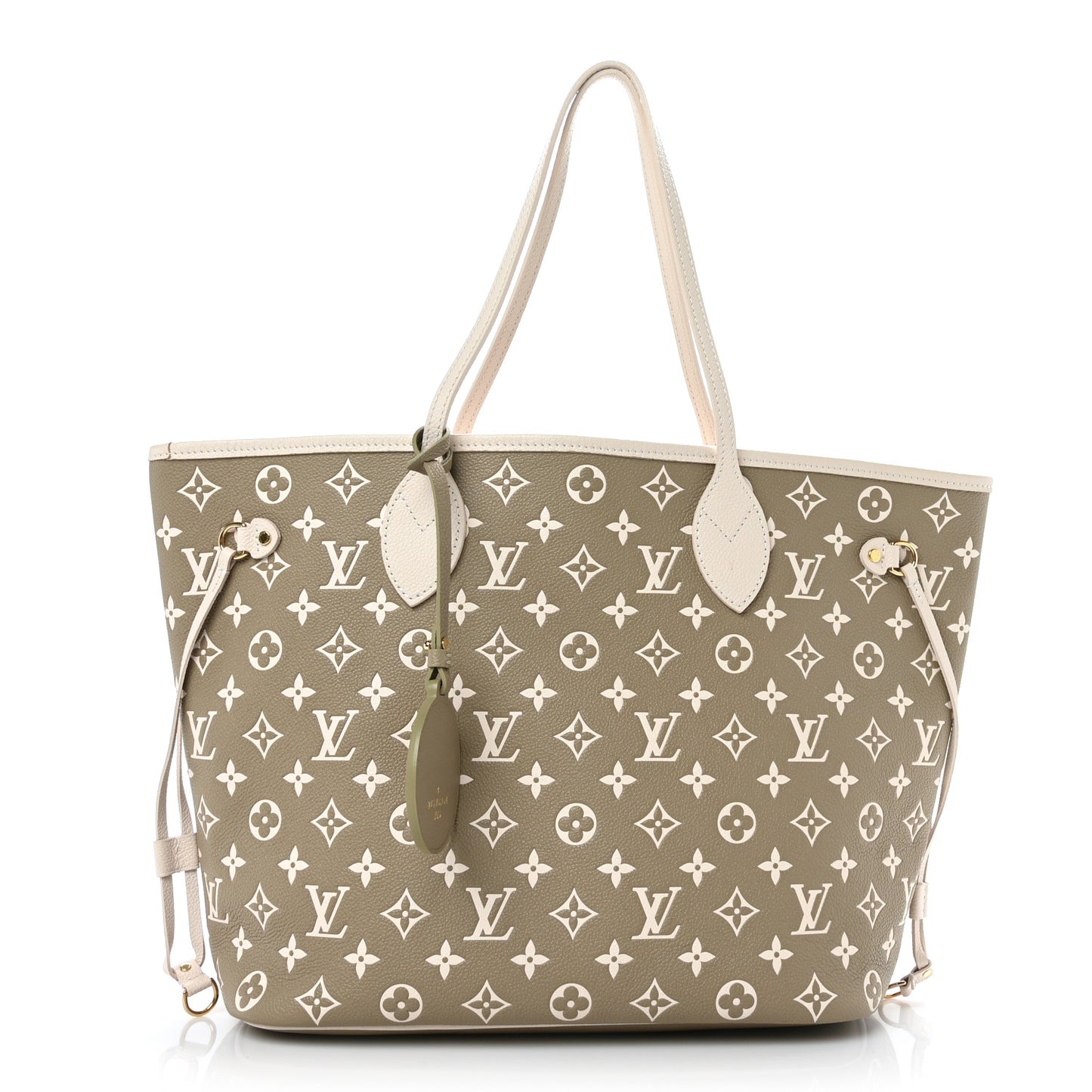 Empreinte Monogram Spring In The City Neverfull MM Kaki Beige Cream