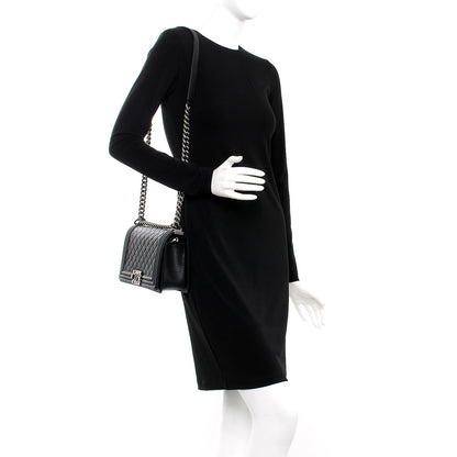 Chanel Caviar Quilted Medium Boy Flap Black 2 of 8