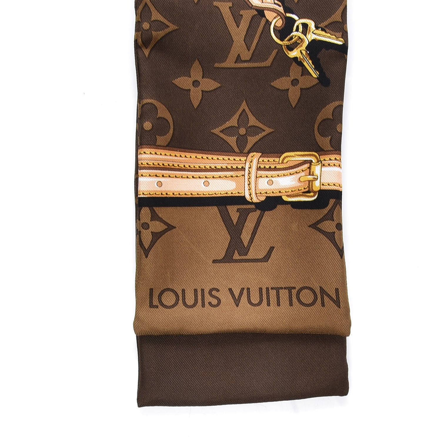 Louis Vuitton Silk Monogram Confidential Bandeau Brown 3 of 4