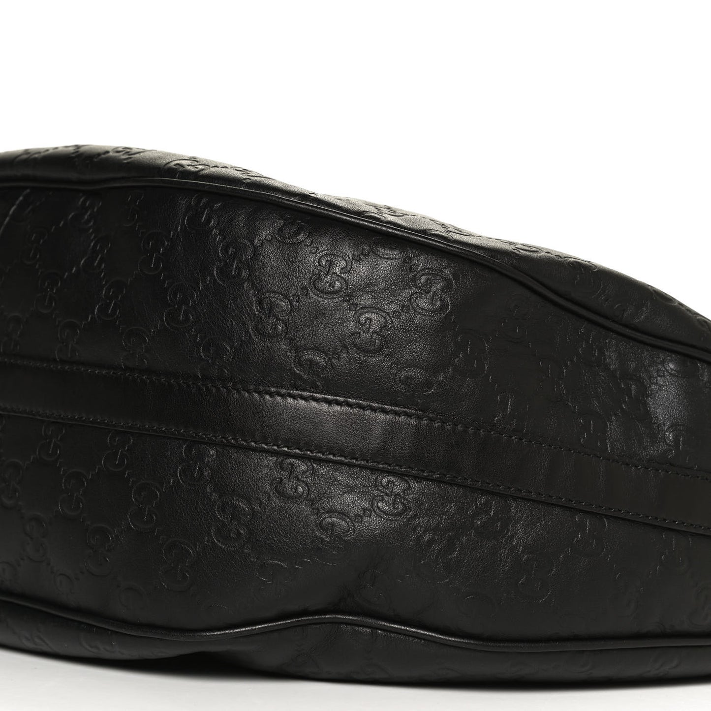 Guccissima Large GG Twins Hobo Black
