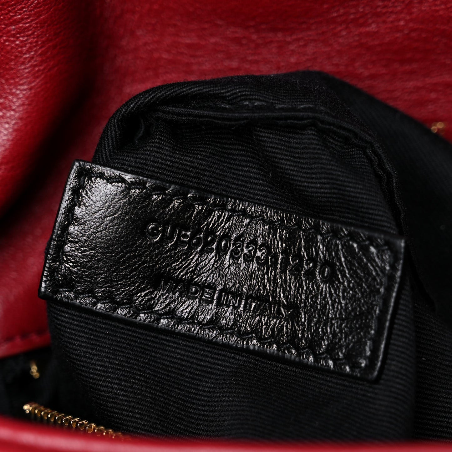 Lambskin Quilted Toy Loulou Puffer Monogram Chain Satchel Red