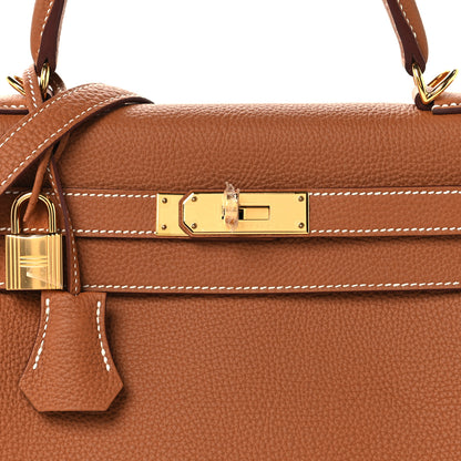 Hermes Togo Kelly Retourne 28 Gold 8 of 11
