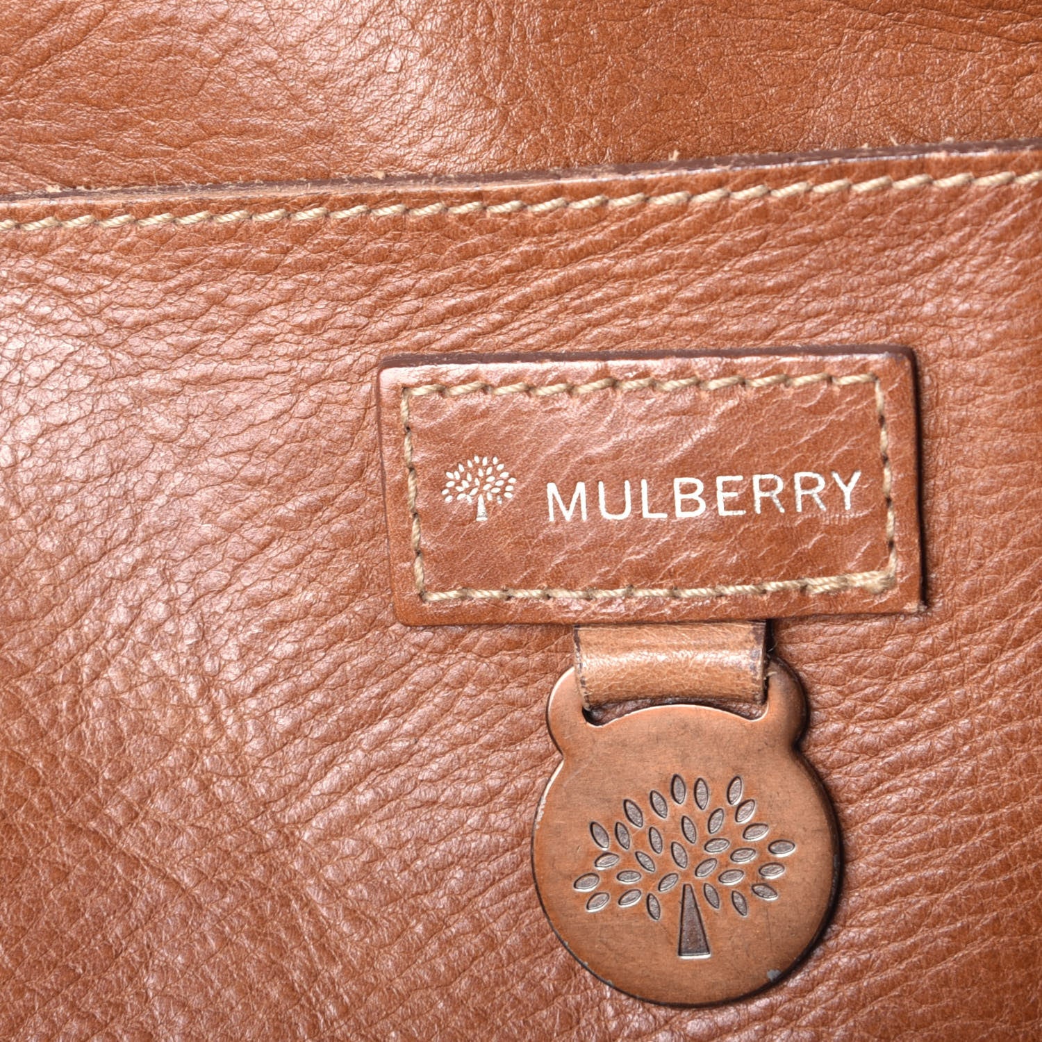 Mulberry Natural Grain Calfskin Butterfly Rio Bayswater Oak 11 of 17