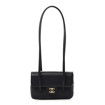 Chanel Shiny Caviar Mini Preppy Coco Shoulder Bag Dark Blue 1 of 11