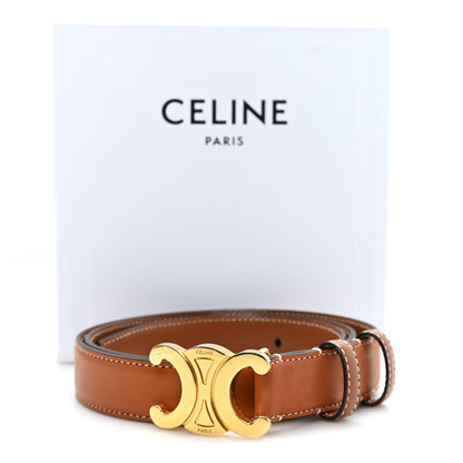 Celine Natural Calfskin Medium 25mm Triomphe Belt 85 34 Tan 6 of 6