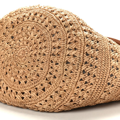 Saint Laurent Raffia Calfskin Medium Panier Tote Naturel 9 of 9
